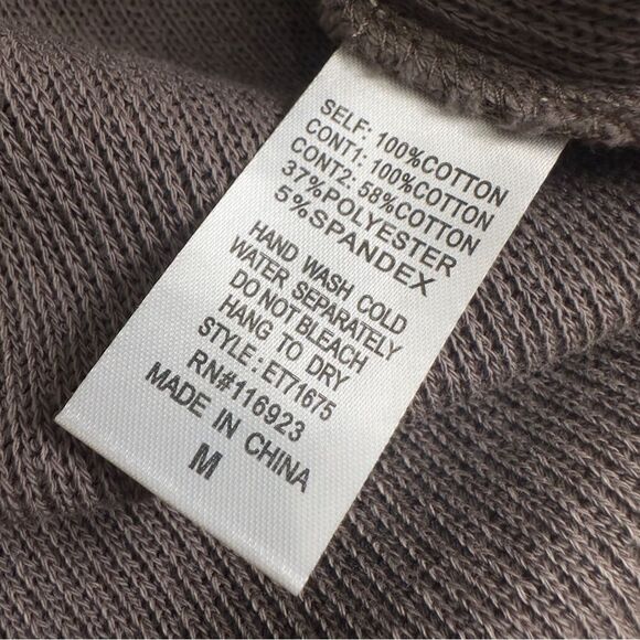 NWT Easel Mineral Washed Relaxed Knit Top Size Medium - Picture 10 of 10